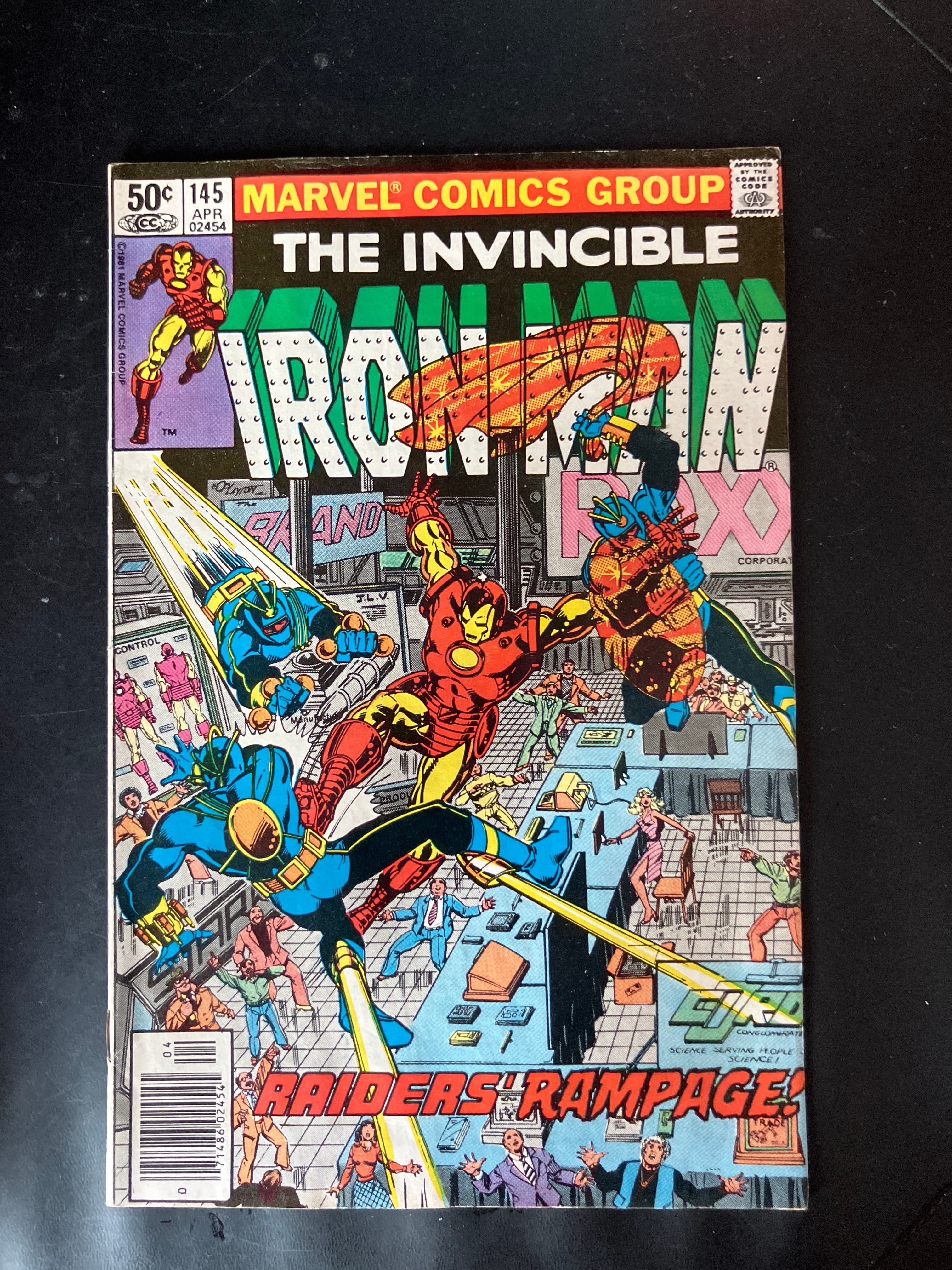 Cover of The Invincible Iron Man Marvel Comic #145. 1981